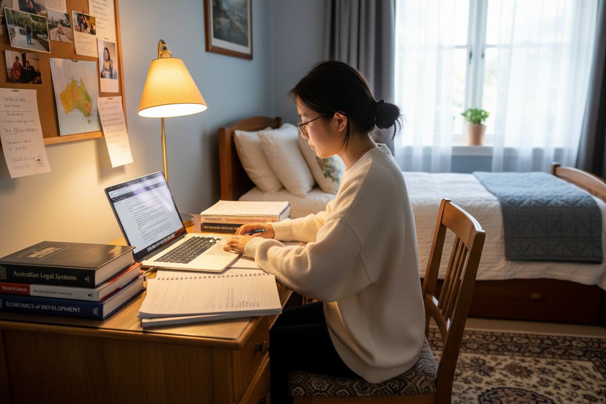 Student Studying